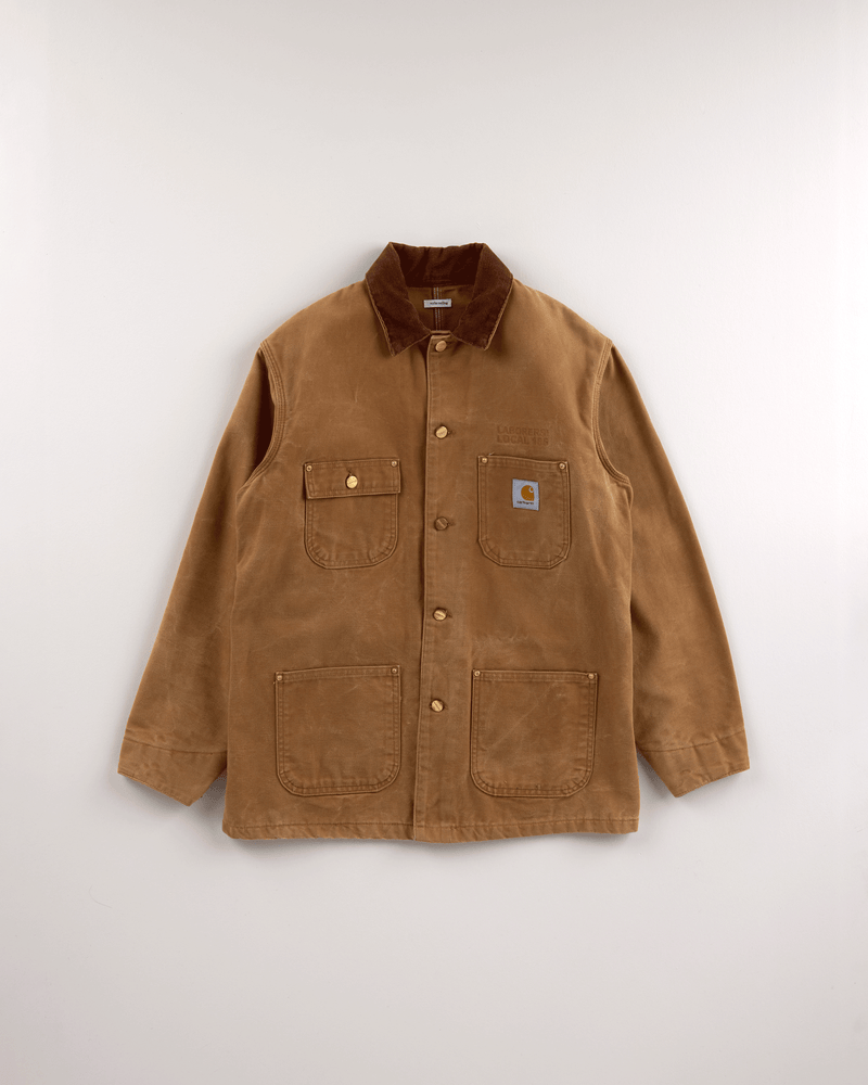 1990s Tan Duck Unlined Chore Coat - Small