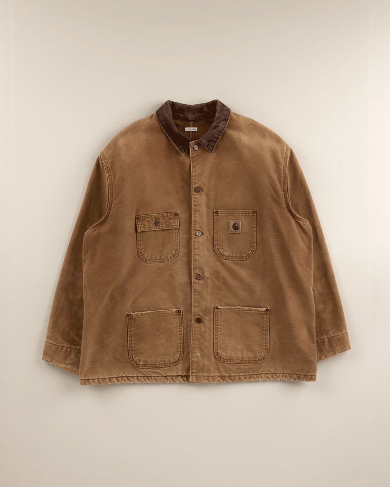 1990s Tan Duck Unlined Chore Coat - Extra Large