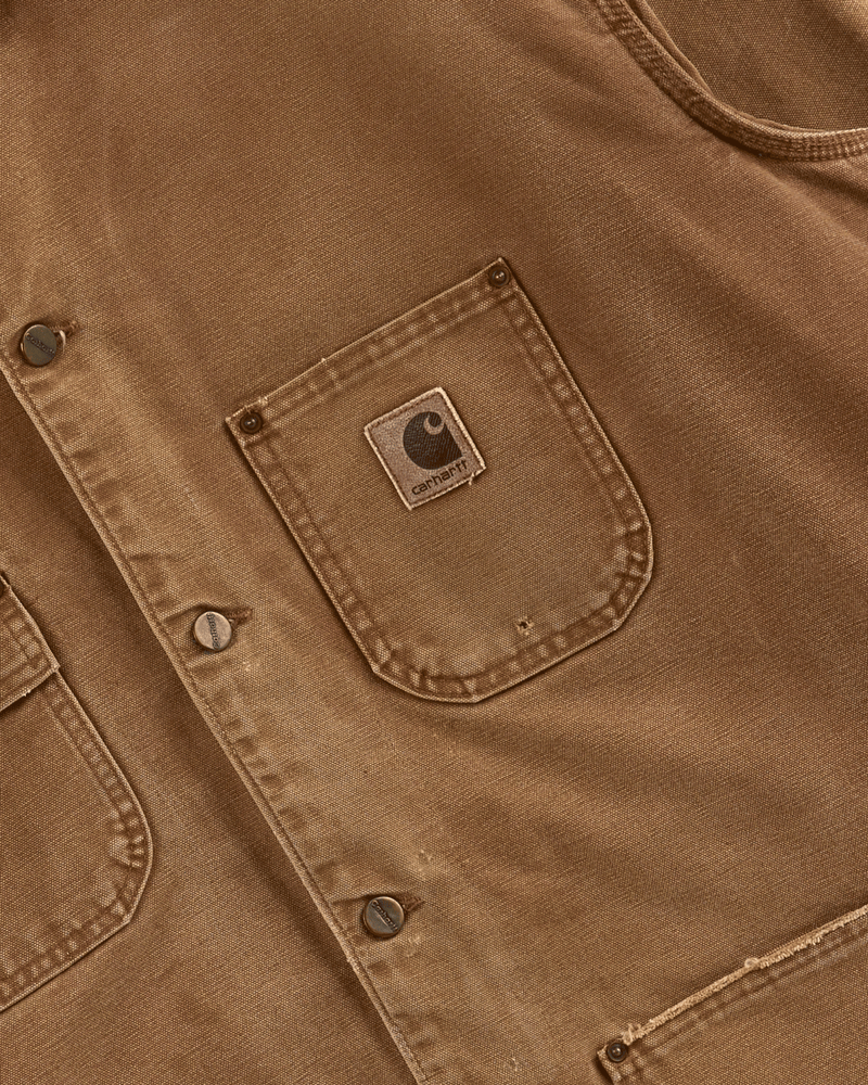1990s Tan Duck Unlined Chore Coat - Extra Large