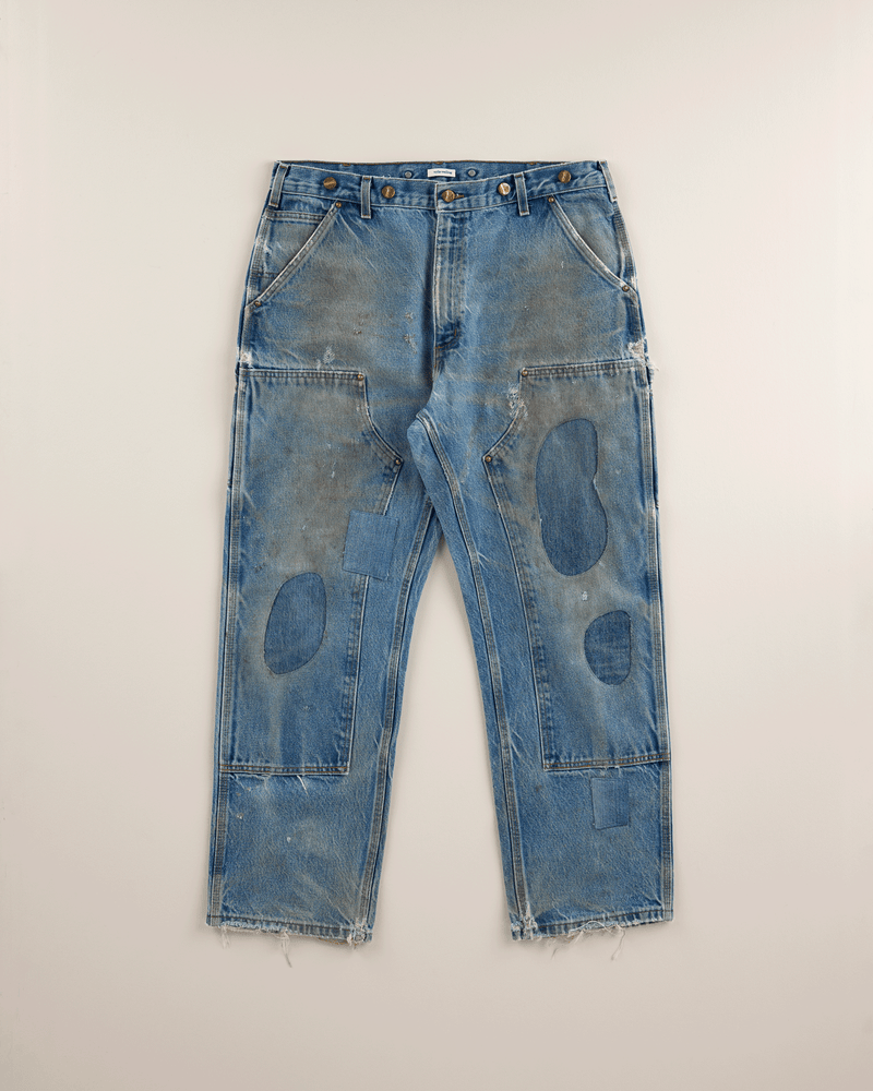 2000s Medium Denim Double Knee Pant - 36X29