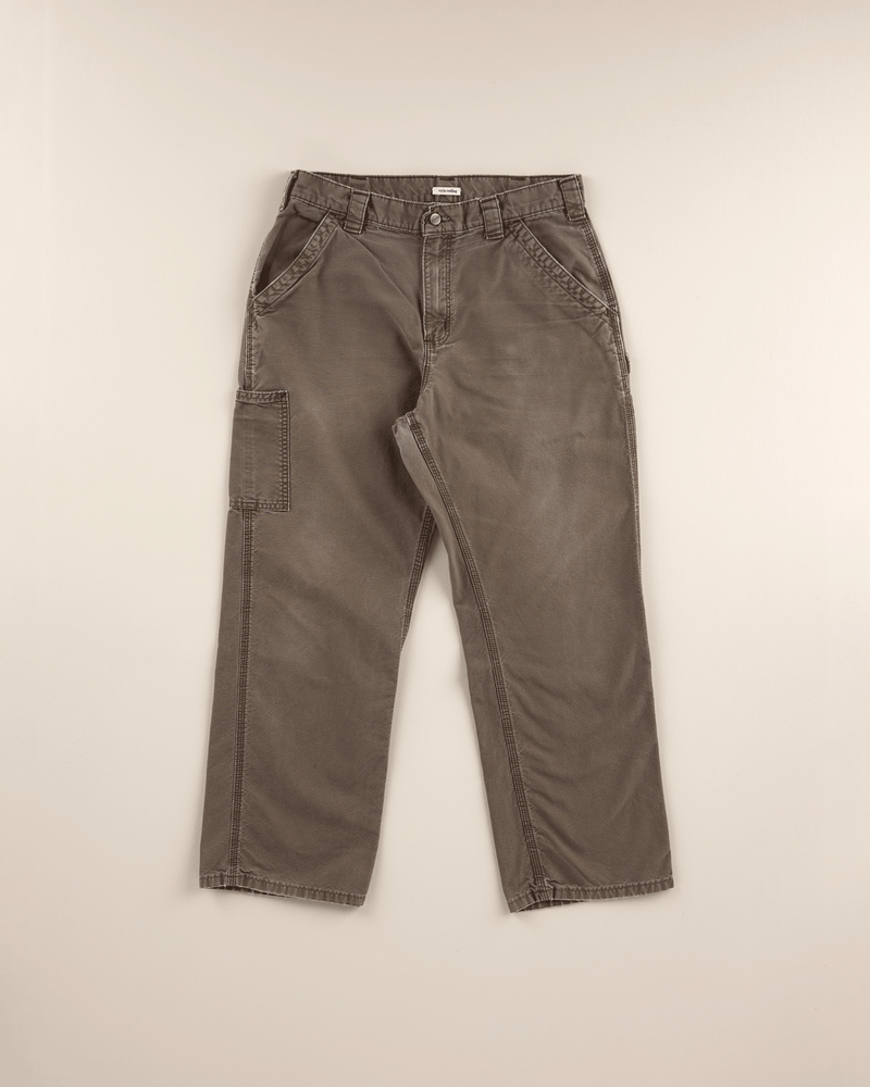2000s Stone Lightweight Canvas Single Knee Pant - 32X28