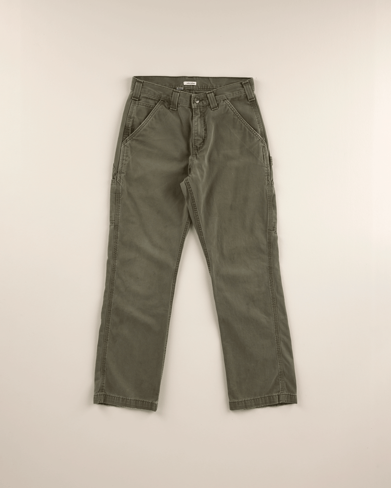 2010s Green Twill Single Knee Pant - 28X29
