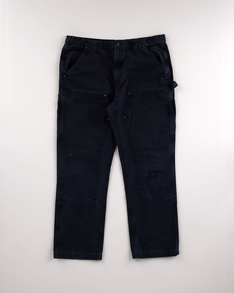 2010s Black Double Knee Pant - 38X31