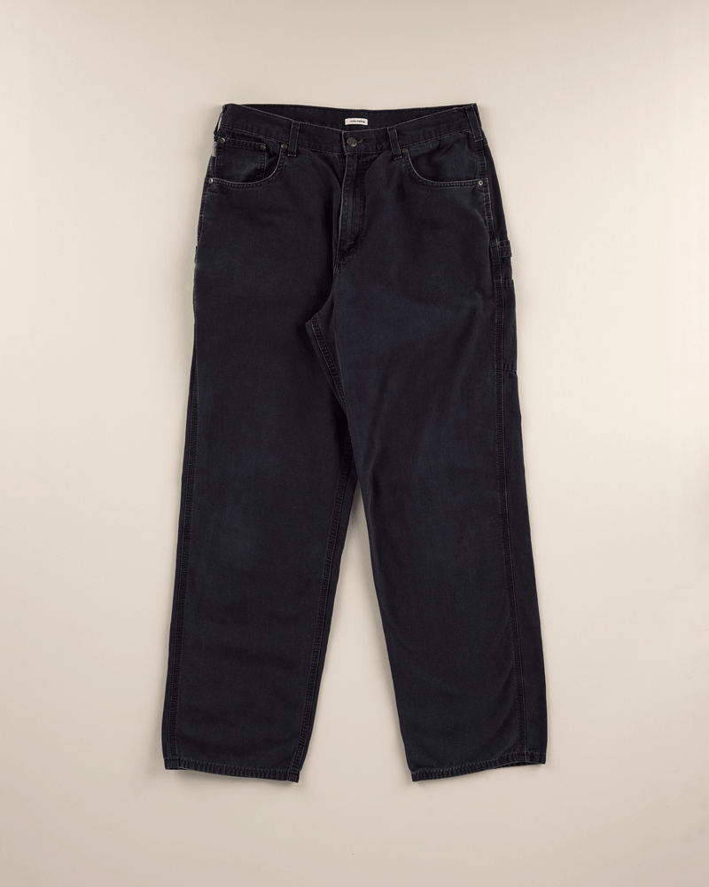 2010s Lightweight Canvas Black Single Knee Pant - 34X32