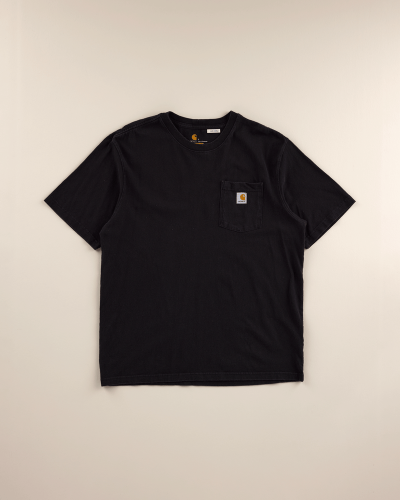 2010s Black Pocket Tee - Large