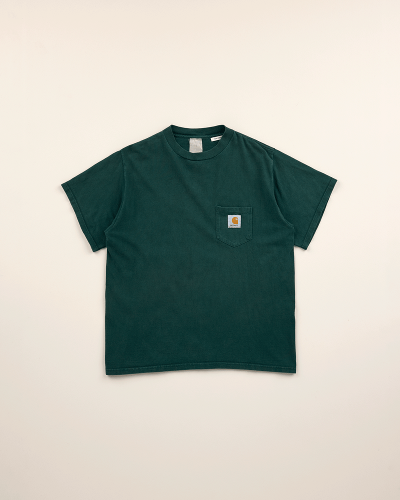 1990s Forest Green Pocket Tee - Medium