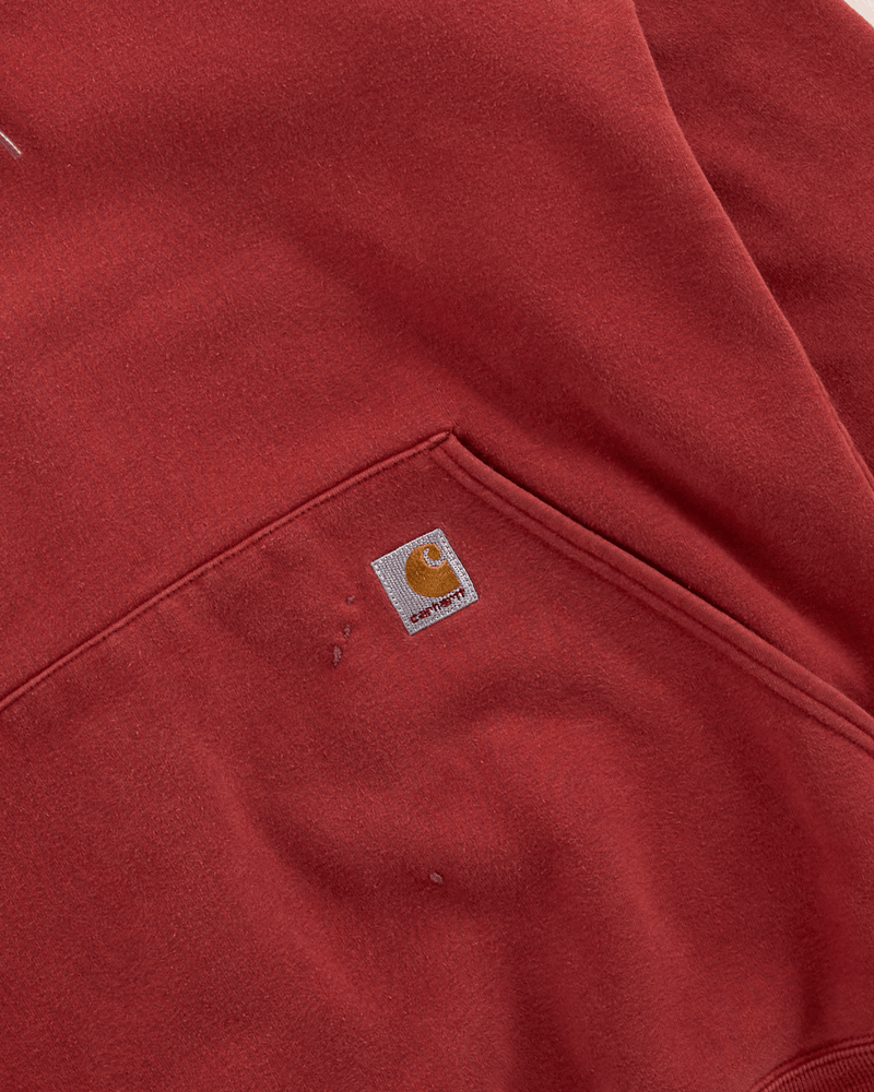 2010s Red Pullover Hoodie - Small