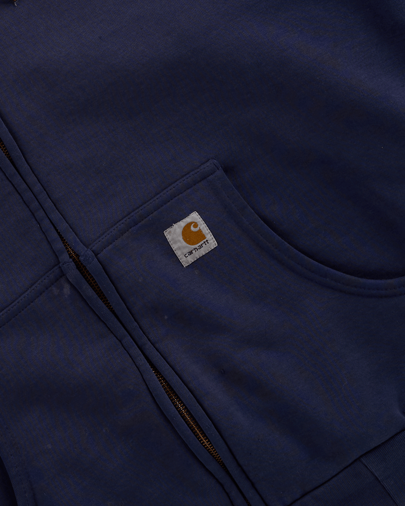 2000s Navy Zip Hoodie - Large