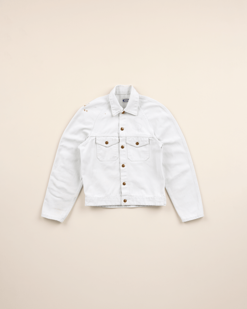 1960s White Denim Ranch Jacket - Extra Small