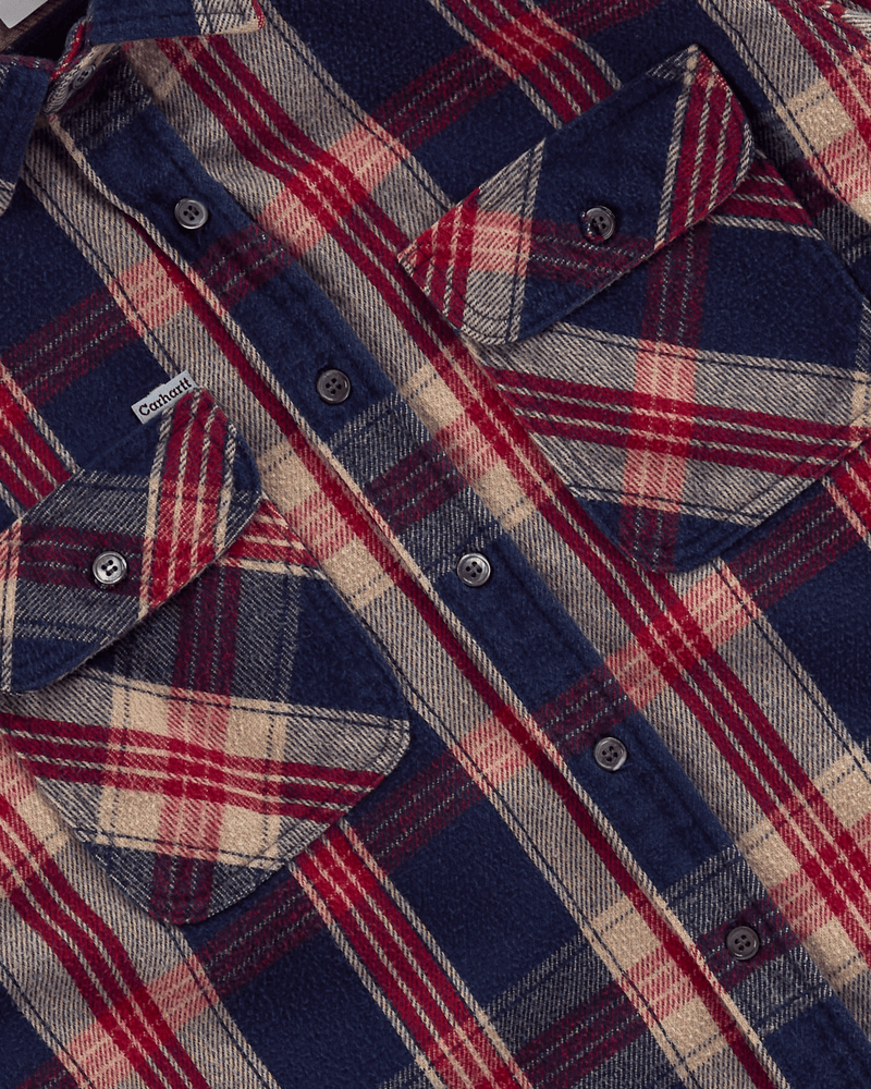 2000s Blue Plaid Shirt - Large