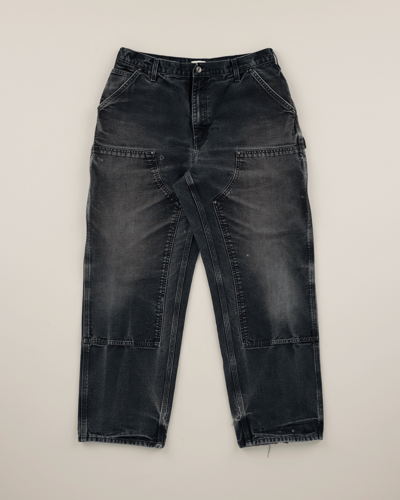 パンツ CARHARTT 00S DOUBLEKNEE DUCK PANT BLACK 2000s Black Duck Double Knee Pant - 33X31 — Wylie Welling
