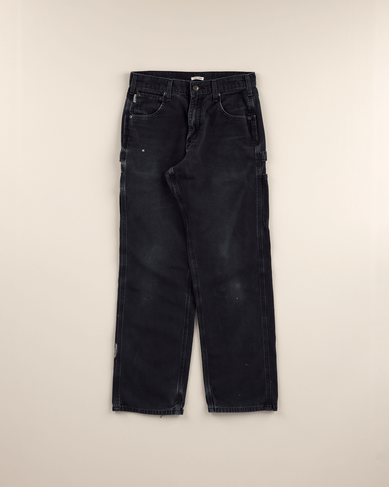 2010s Black Lightweight Canvas Single Knee Pant - 28X30