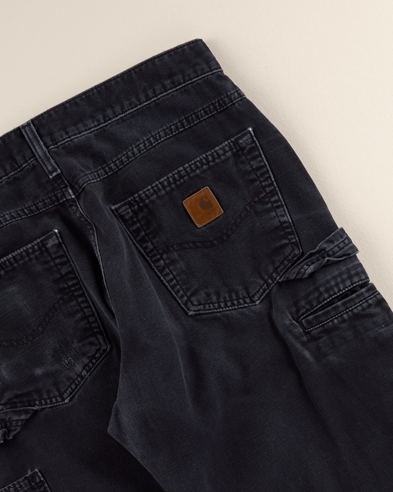 2010s Black Lightweight Canvas Single Knee Pant - 28X30