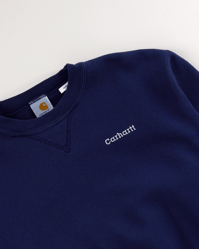 2000s Navy Crew Sweatshirt - Small