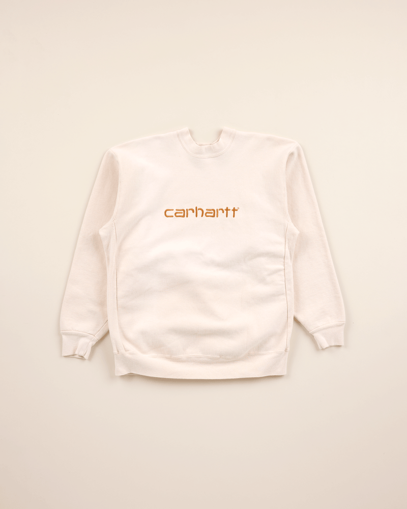 1990s White Crew Sweatshirt - Large
