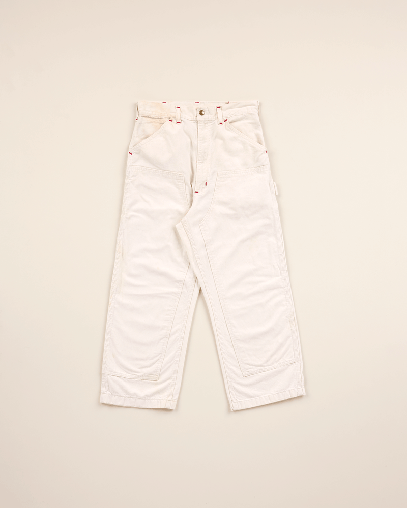 1970s White Drill Painter Pant - 28X24