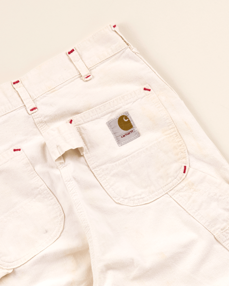 1970s White Drill Painter Pant - 28x24