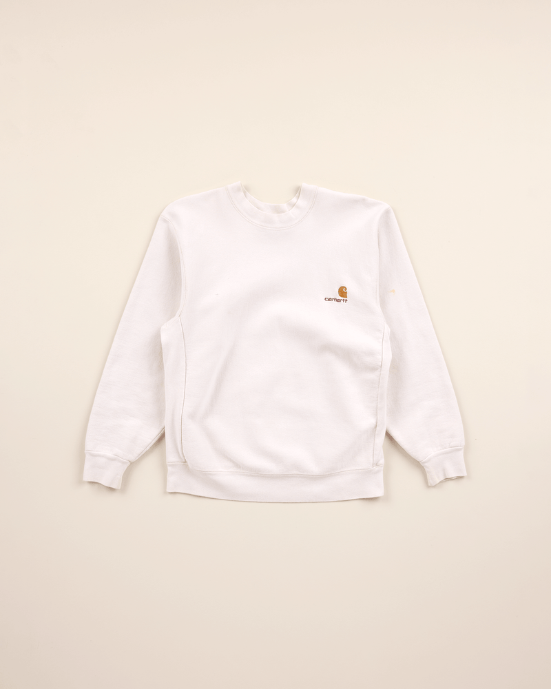 1990s White Crew Sweatshirt - Medium