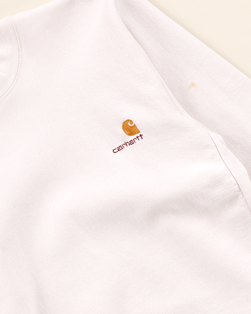 1990s White Crew Sweatshirt - Small