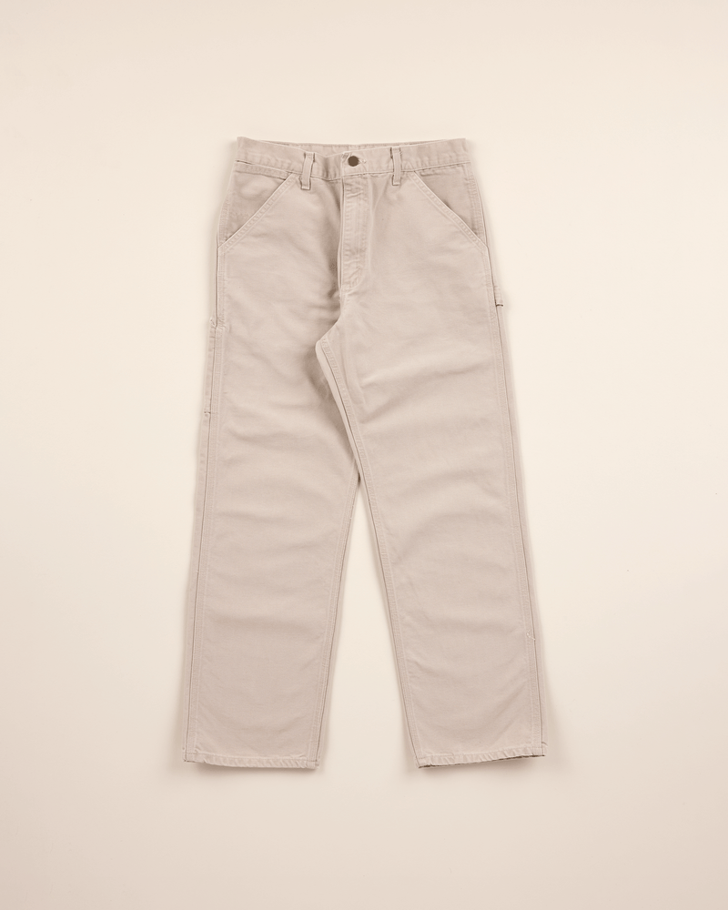 1990s Taupe Duck Single Knee Pant - 31X29