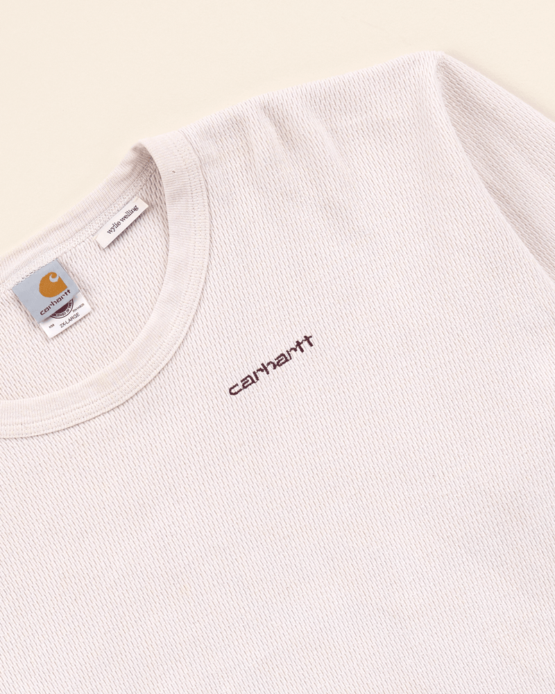 2000s Off White Thermal Tee - Medium