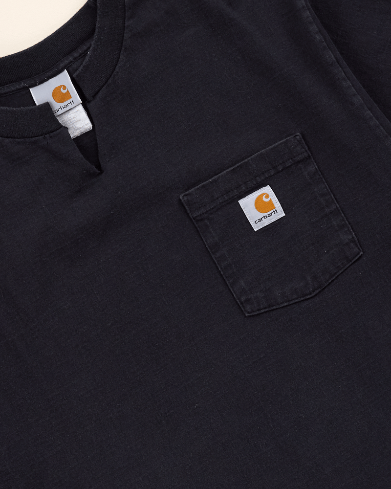2000s Black Pocket Tee - Small