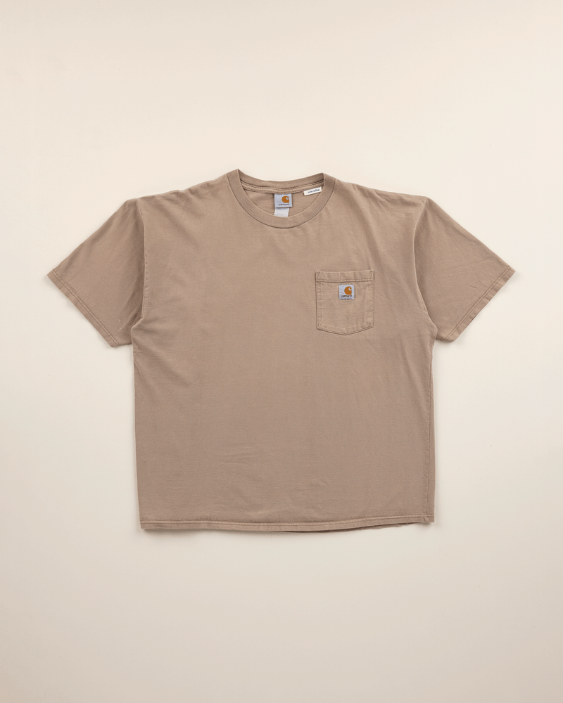 2000s Taupe Pocket Tee - Extra Large