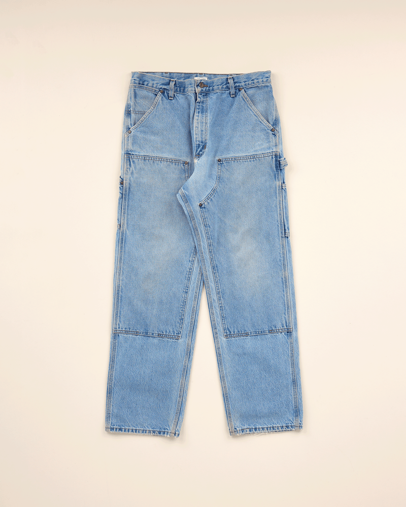 2000s Light Denim Double Knee Pant - 35X31