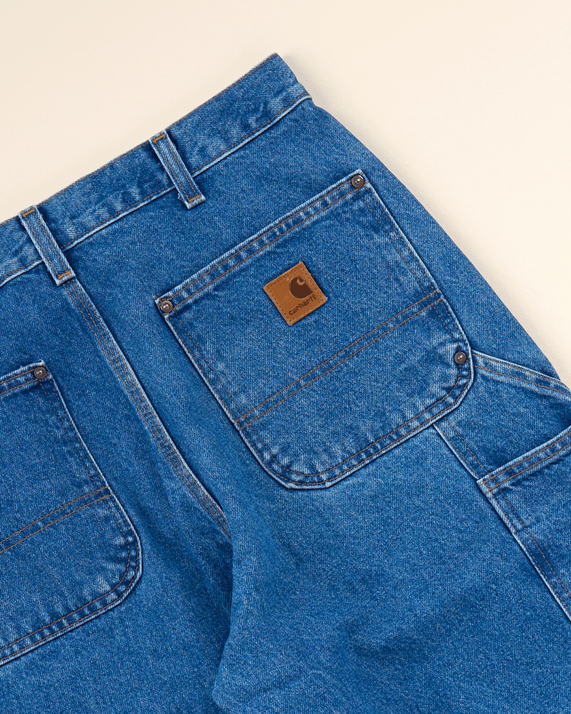 2000s Dark Denim Double Knee Pant - 33X30