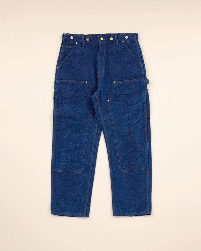2000s Dark Denim Double Knee Pant - 36X30