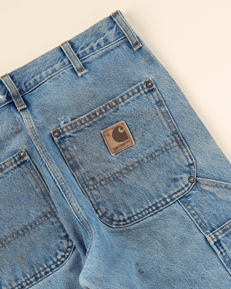 2000s Medium Denim Double Knee Pant - 32X29