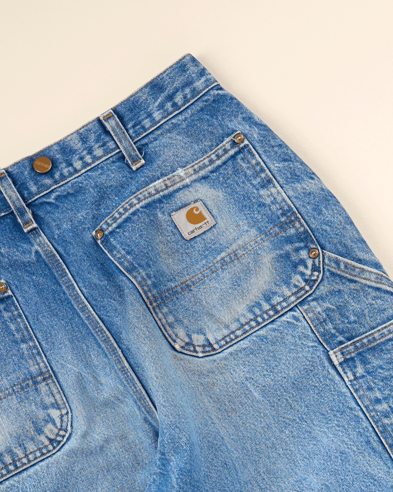 2010s Medium Denim Double Knee Pant - 33X35