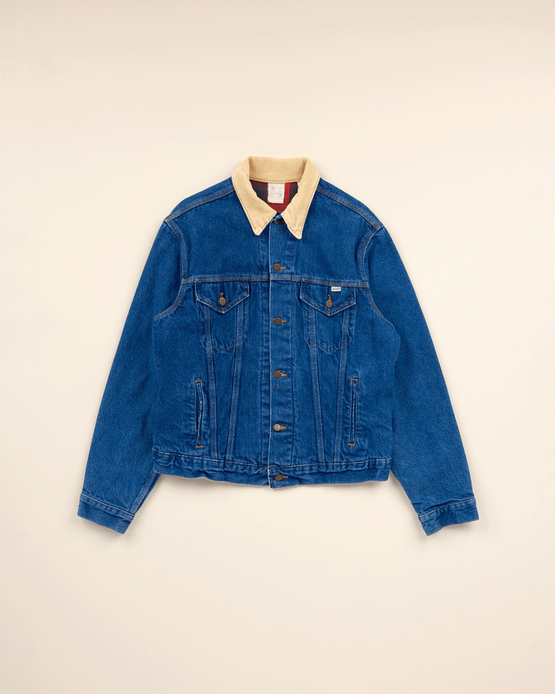 1980s Dark Denim Jean Jacket - Small