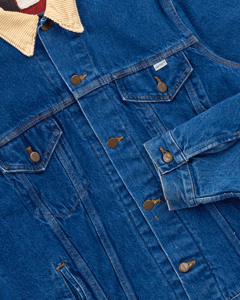 1980s Dark Denim Jean Jacket - Small