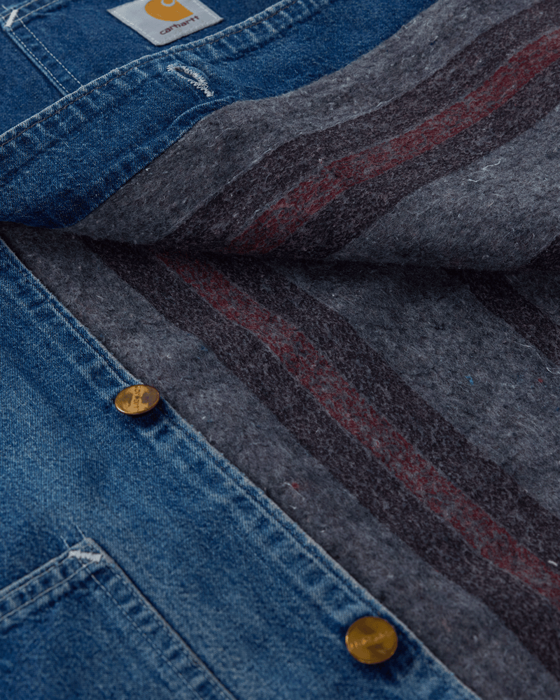 1990s Denim Lined Chore Coat - Medium