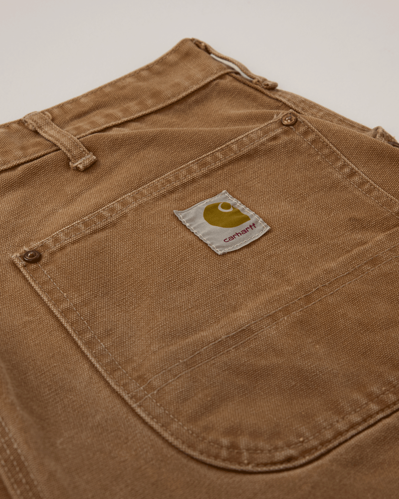 1970s Tan Duck Canvas Double Knee Pant - 36x22